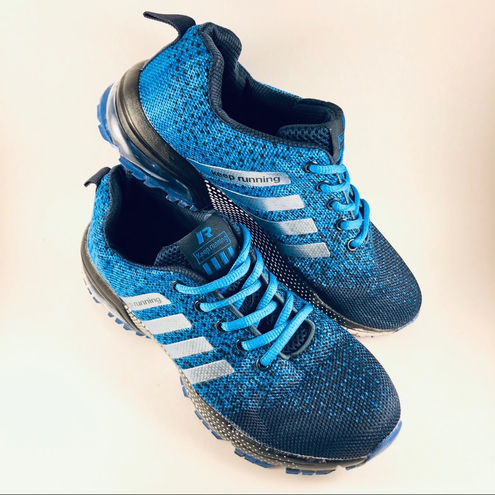 Xidiso Blue Black Lightweight Running Sneaker Shoe